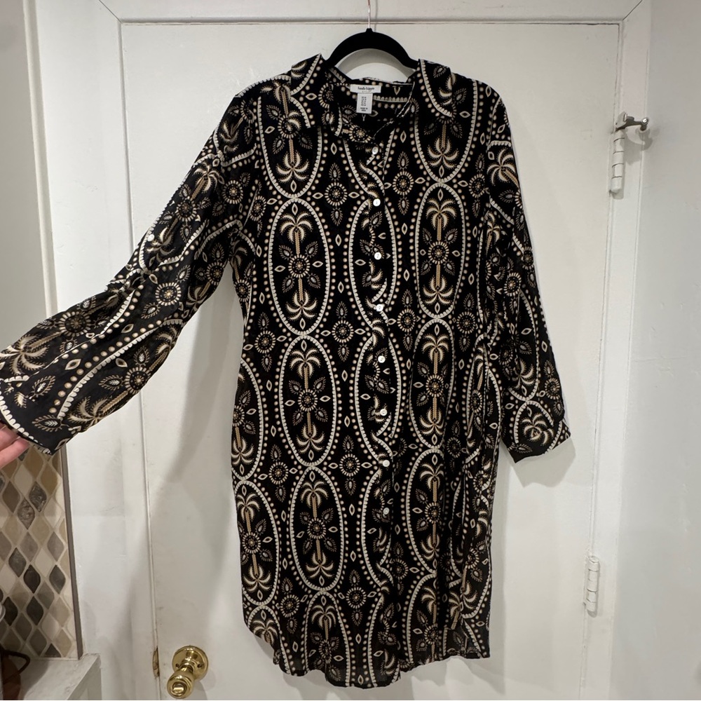 HAUTE HIPPIE DRESS / duster / shirt dress MEDIUM. NWT